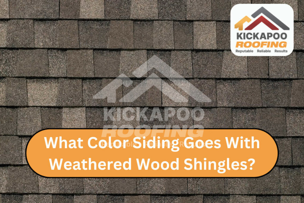 What color siding goes with weathered wood shingles