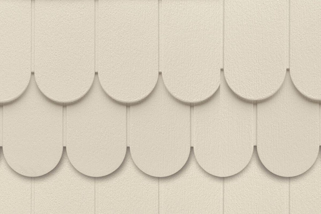 Half-round (scalloped) vinyl siding