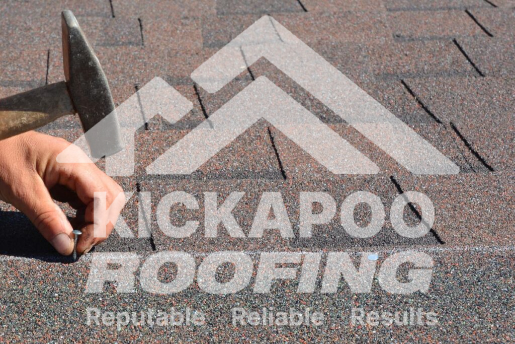 New roof shingles not laying flat | kickapoo roofing