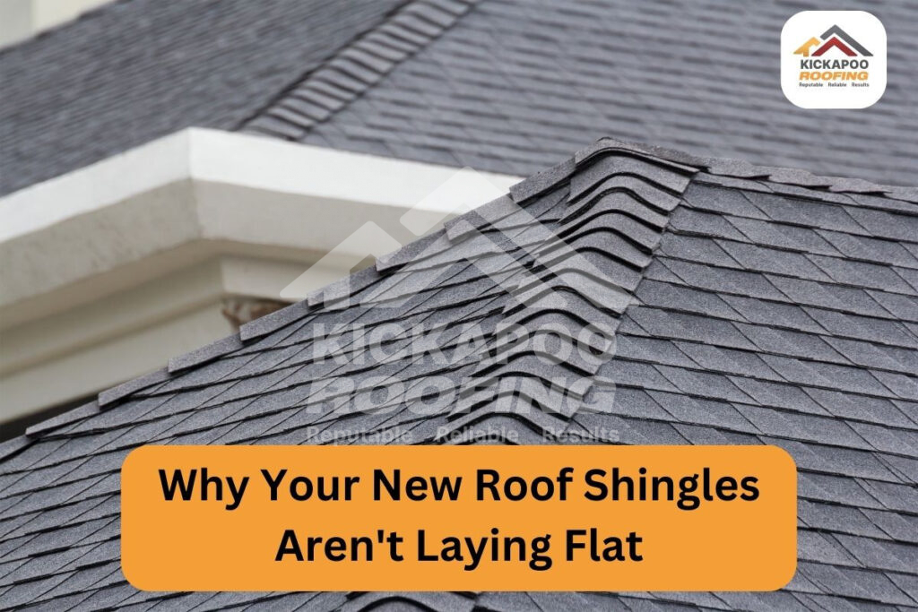 new roof shingles not laying flat