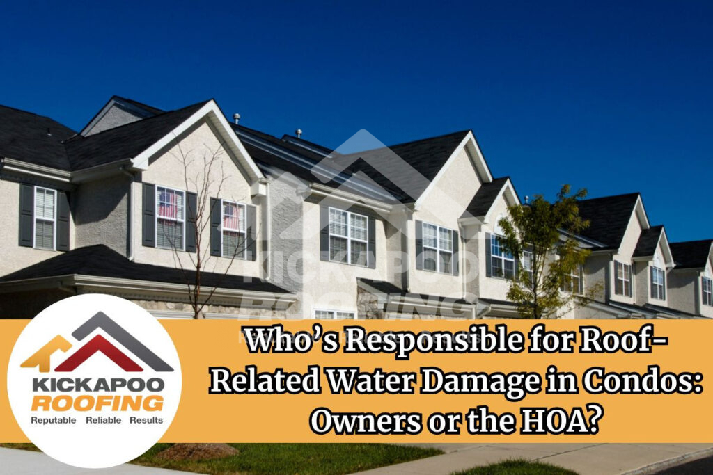 Condo water damage from roof