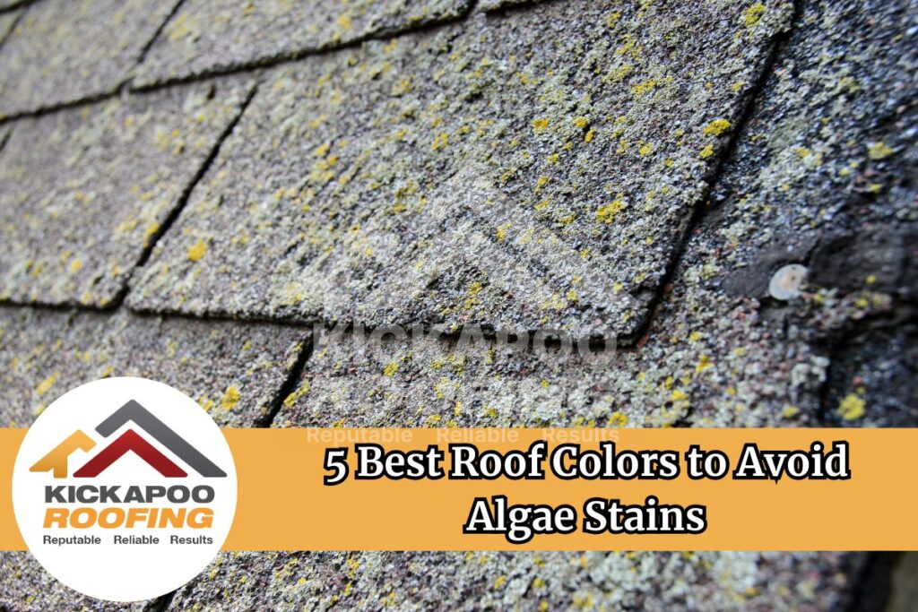 Best color roof to avoid algae stains