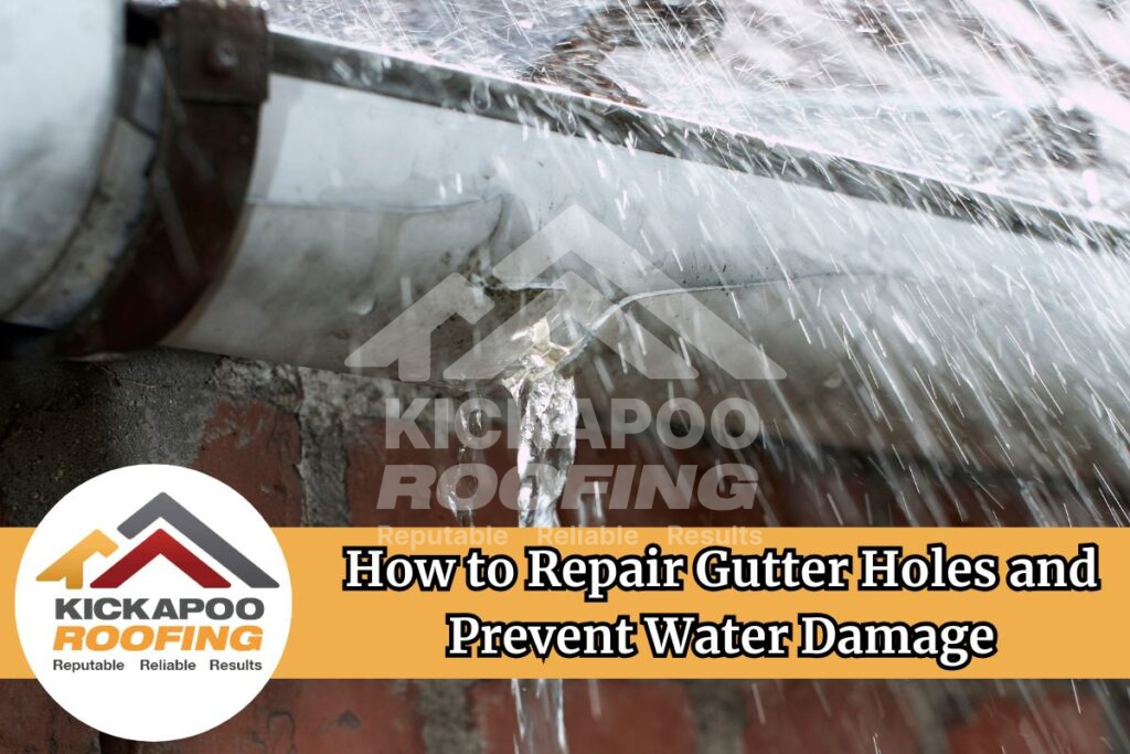 Repair gutter holes