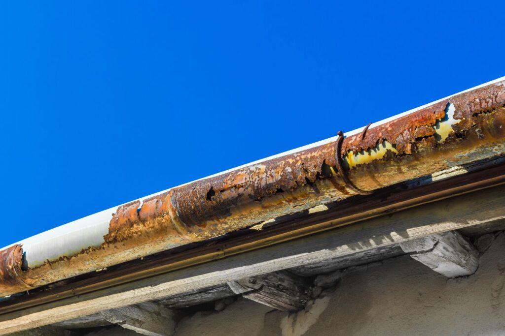 Rusty gutters