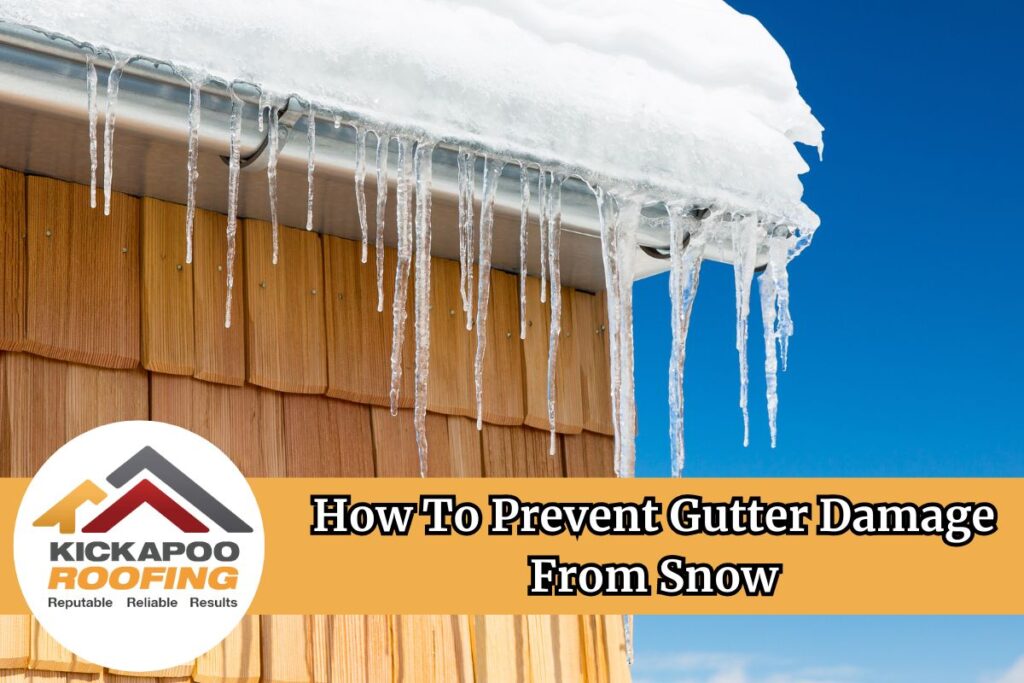 How to prevent gutter damage from snow