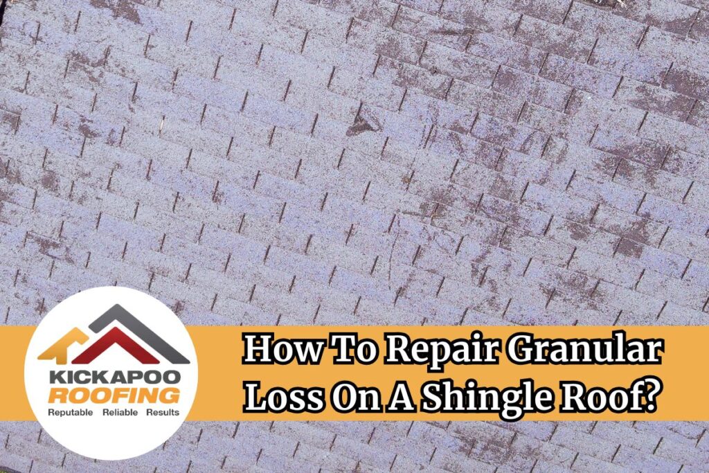 How to repair granular loss on a shingle roof​
