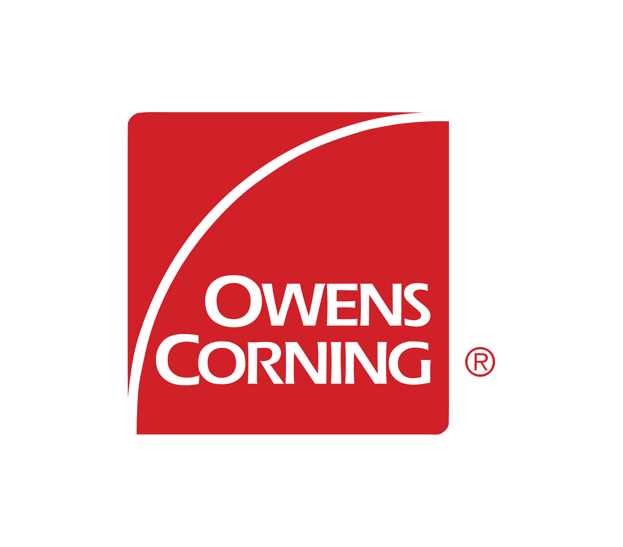 Owens Corning logo in red with company name and registered trademark symbol.